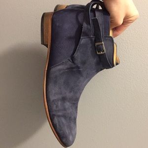 For Jenny - Your blue suede shoes have arrived.